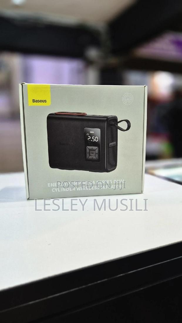 Baseus Mega Energy Pumpdual Cylinder Wireless Inflator Black - thumbnail 2