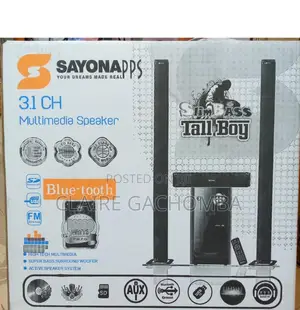 Sayona 3.1CH SHT-1304BT Tall Boy Speaker