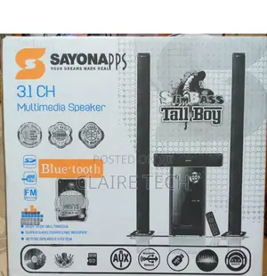 Sayona 3.1CH SHT-1304BT Tall Boy Speaker