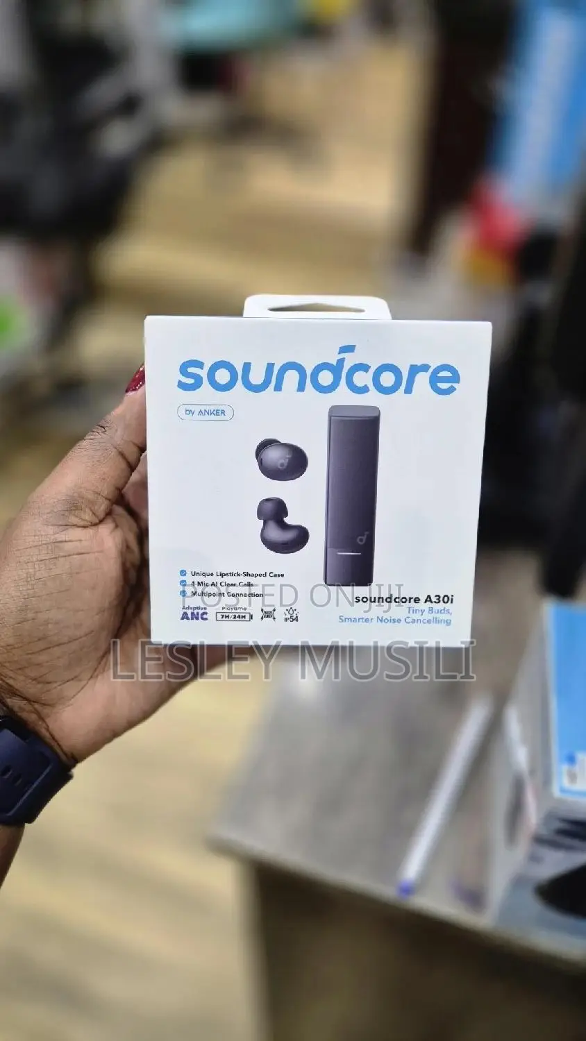 Soundcore A30i Anker, Noise Cancelling Earbuds, Lipstick-