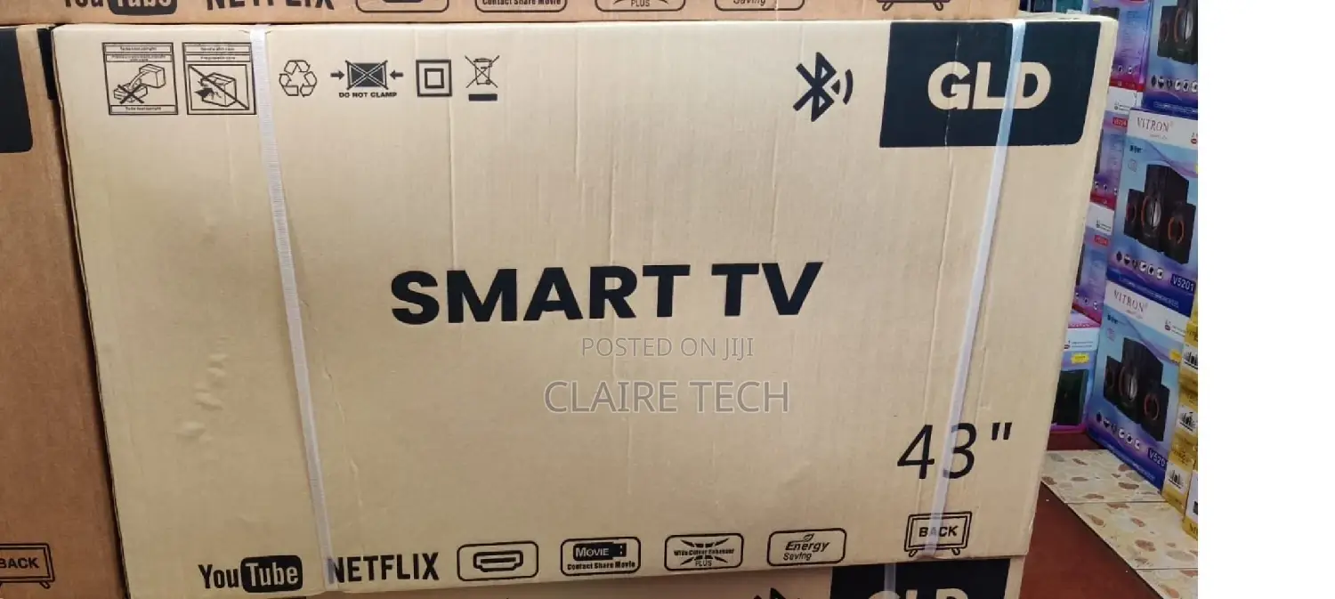 GLD 43 Inches Smart Android Flameless Tv With Bluetooth
