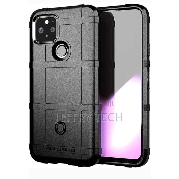 Rugged Shield Back Case for Google Pixel 5 - Black - main view