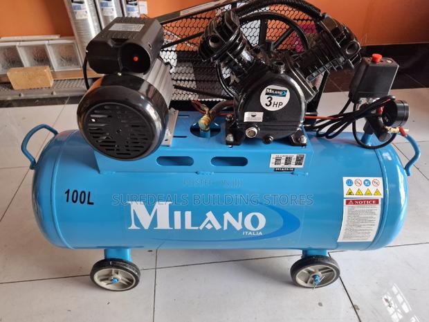 Milano 100l Double Piston Petrol Air Compressor