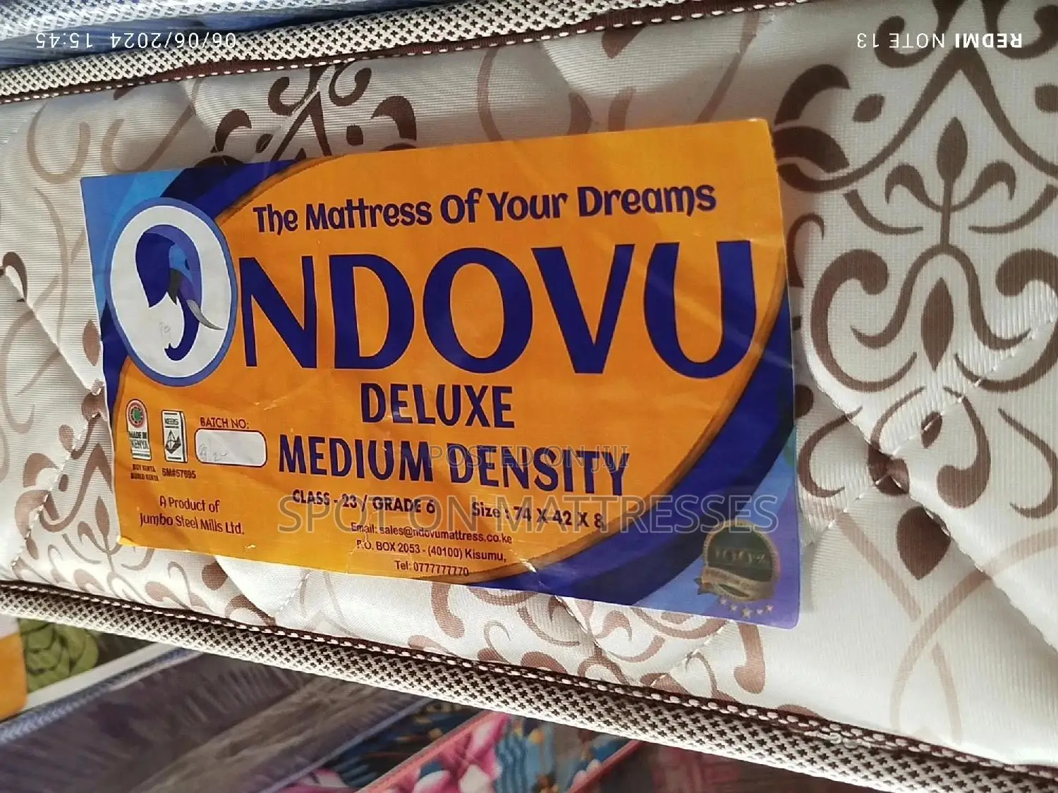 3.5 by 6 8inches Thick MDQ Mattresses + Free Delivery.