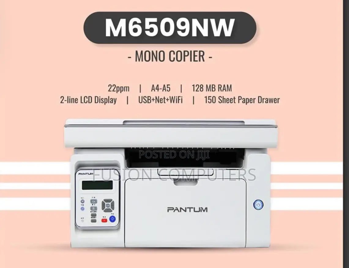 Pantum M6509nw 22ppm Mono Laser MFP Printer