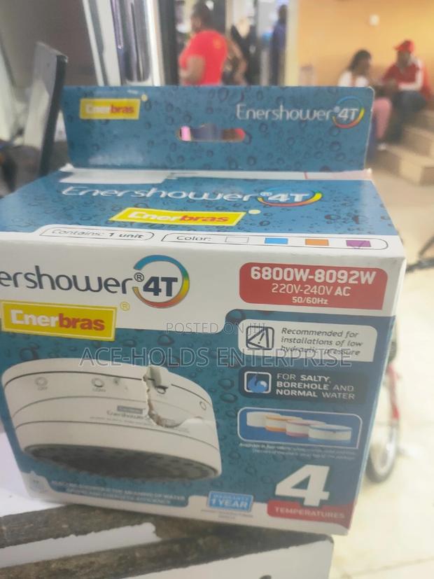 Enerbras Showerhead - 4t (Suitable for Normal, Borehole Salty Water)