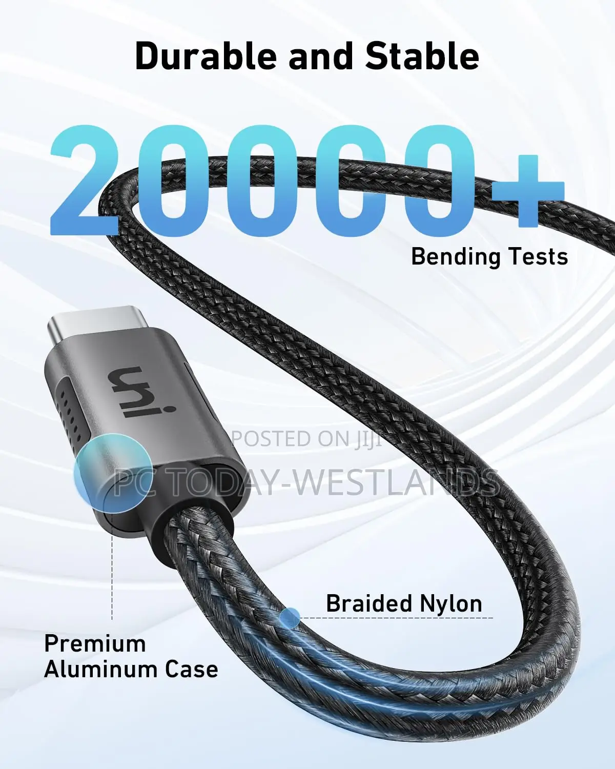 Uni 100W USB C to USB C Cable 15ft, Fast Charging Cable