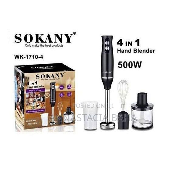 Sokany 4-in-1 Multifunction Hand Blender, Food Processor, Eg - main view