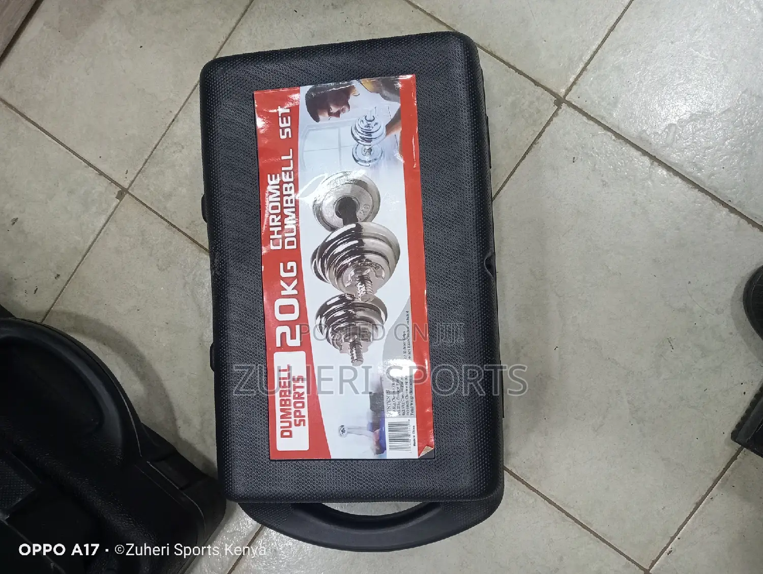 20kg Chrome Dumbbell Barbell Set Adjustable With Casing