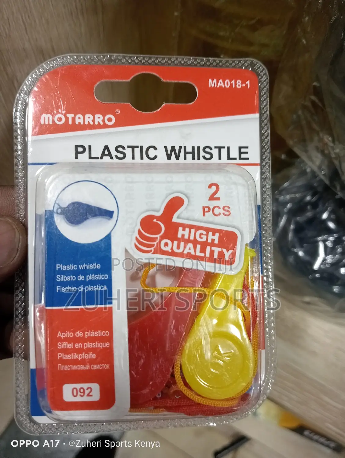 Plastic Whistle Set of 2