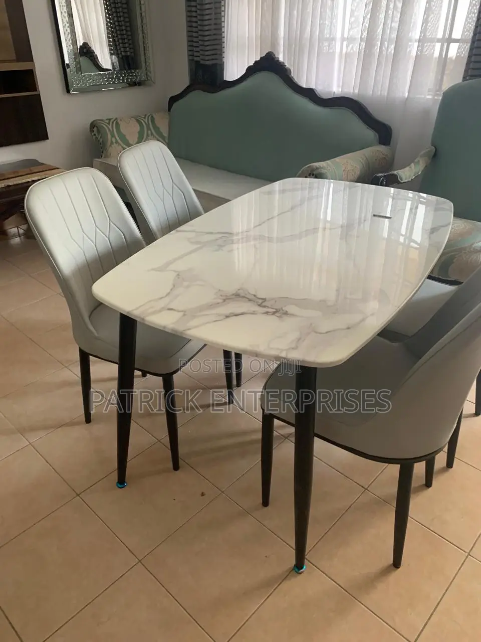 Impotent Modern Marble Dining Table 4 Seater