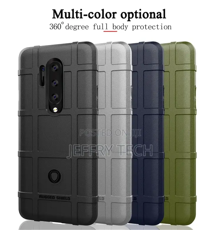 For Oneplus 8 Pro Full Coverage Shockproof TPU Case(Black)