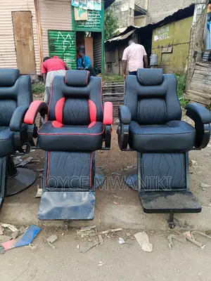 Barber Chairs, Red and Black 