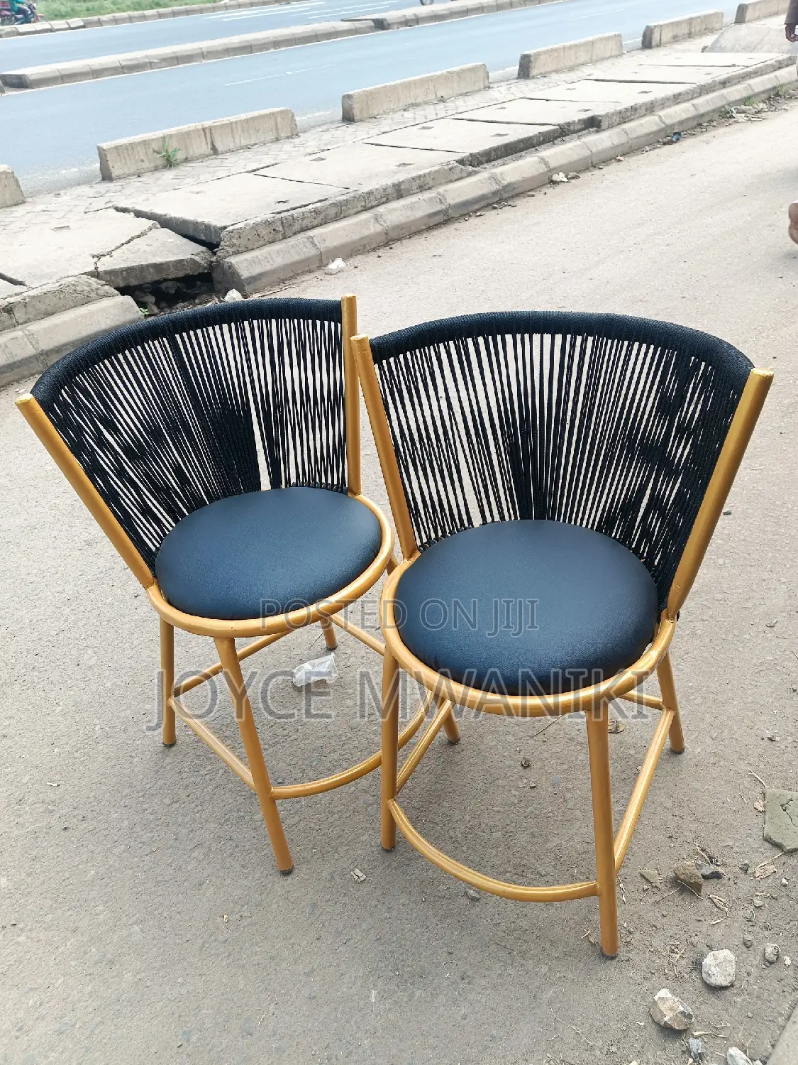 Restaurant Chairs, Unique Design Powder Coated 