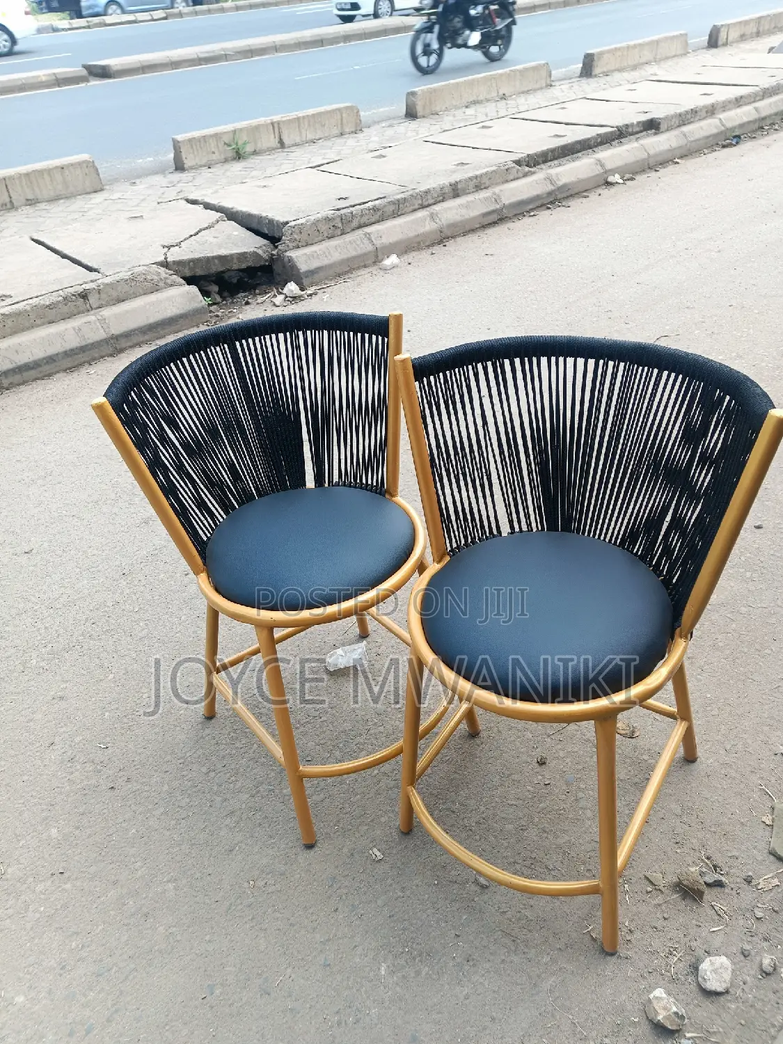Restaurant Chairs, Unique Design Powder Coated 