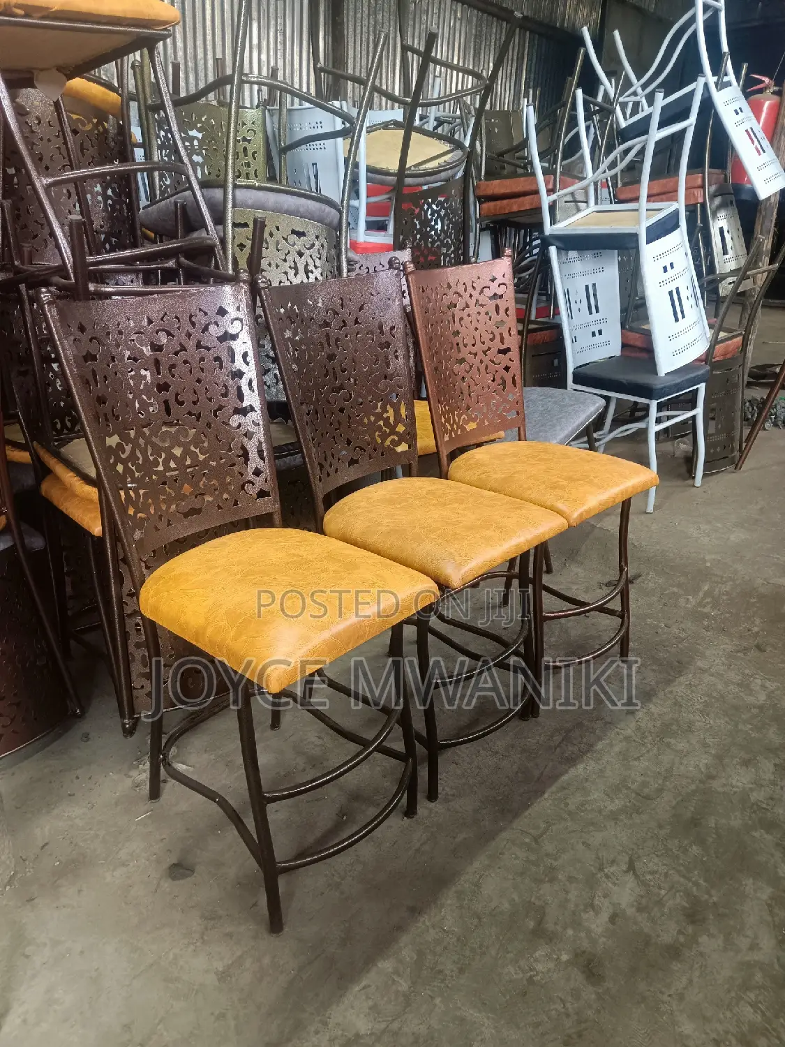Powder Coated Chairs for Restaurant.