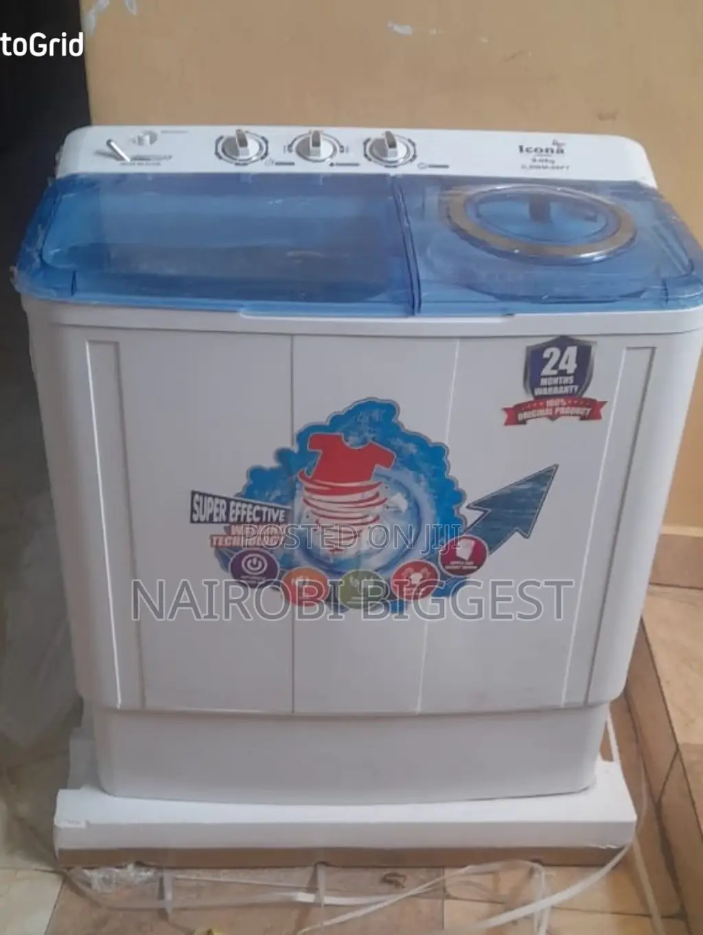 Icona 9kgs Twin Tub Washing Machine