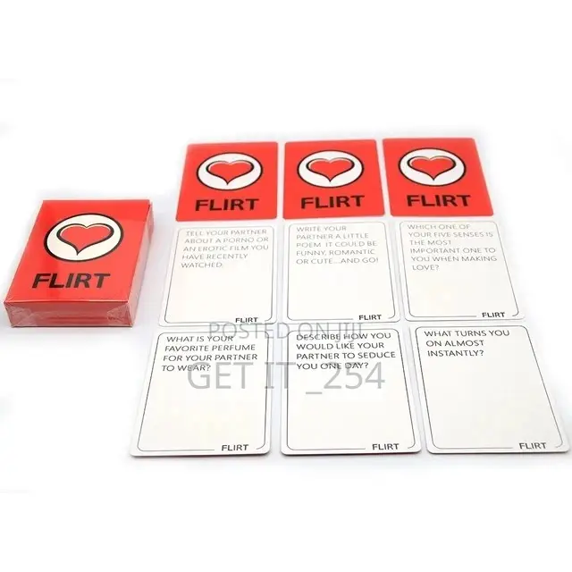 Talk Flirt Dare Game Card