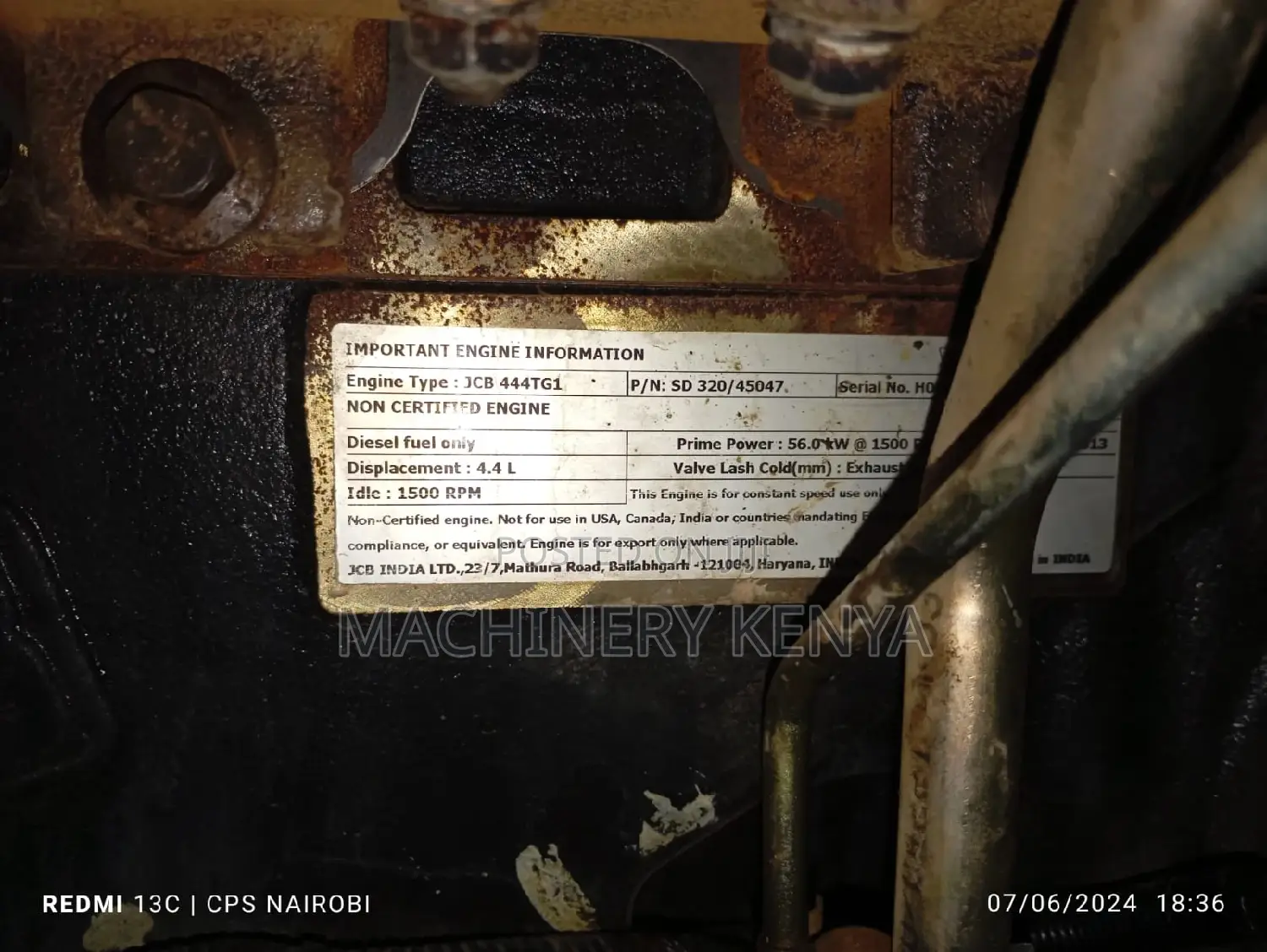 65kva Ex Uk Power Generator Set JCB INDIA