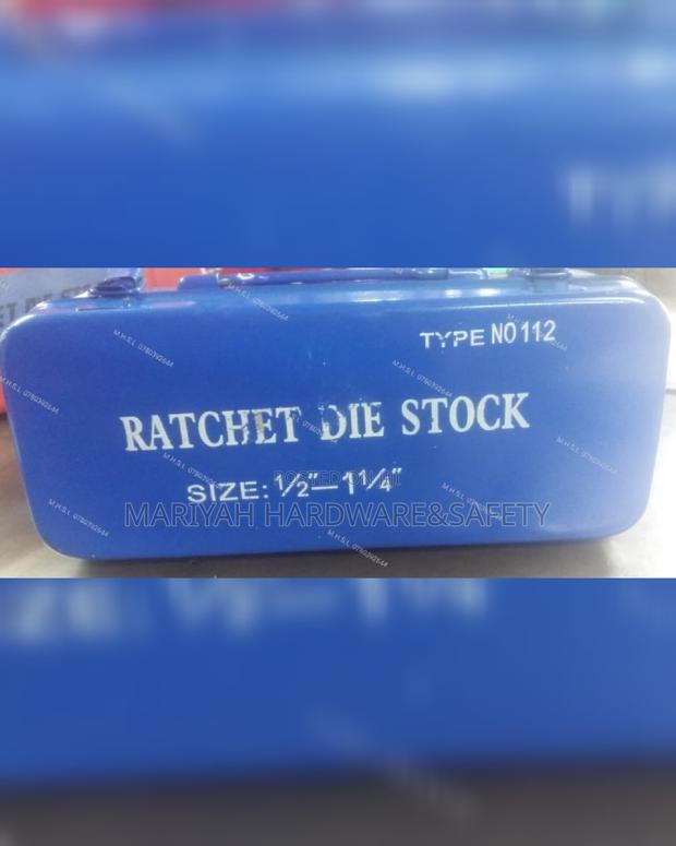 Ratchet Die Stock Blue 1/2-1 1/4" - thumbnail 3