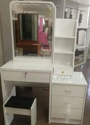 Dressing Table, Sliding Mirror.