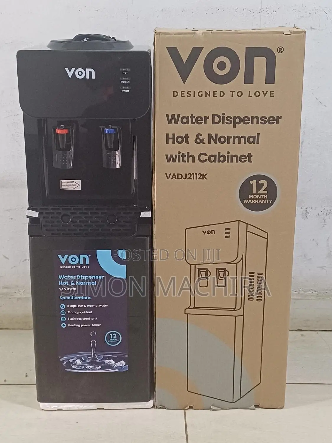 Von Dispenser Hot and Normal