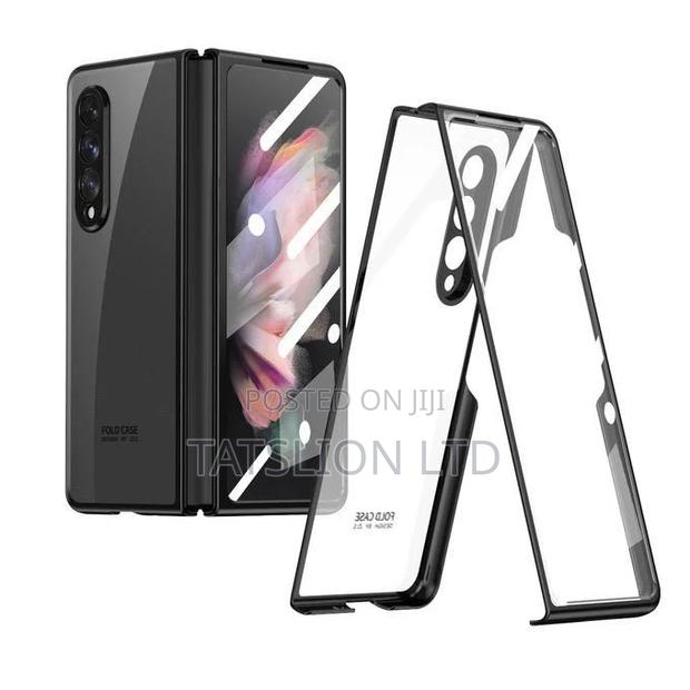 Amsung Galaxy Z Fold 3 5G Cover Plating Frame Hard Clear - main view