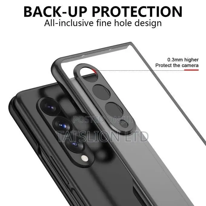 Amsung Galaxy Z Fold 3 5G Cover Plating Frame Hard Clear