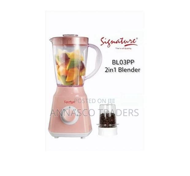 Signature 2in1 Blender Grinder With Unbreakable Jar- Peach