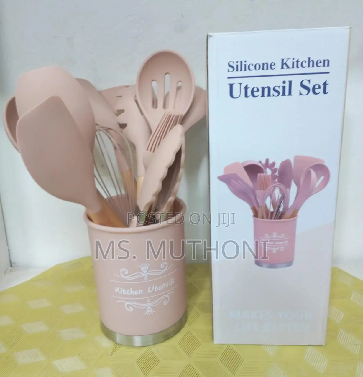 *12pcs Silicone Kitchen Set ,Bright Colours