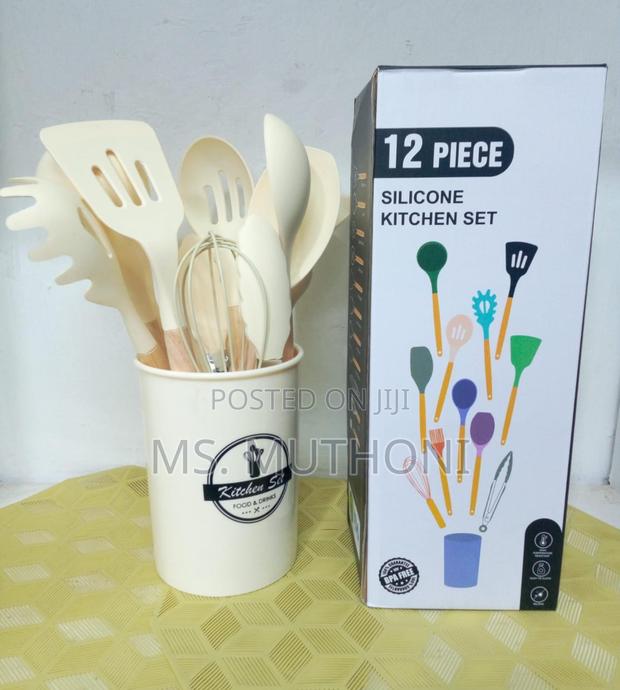 *12pcs Silicone Kitchen Set ,Bright Colours - thumbnail 5