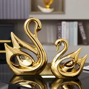 Ceramic Swan Figurines