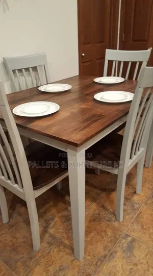 Brown Top Dining Set