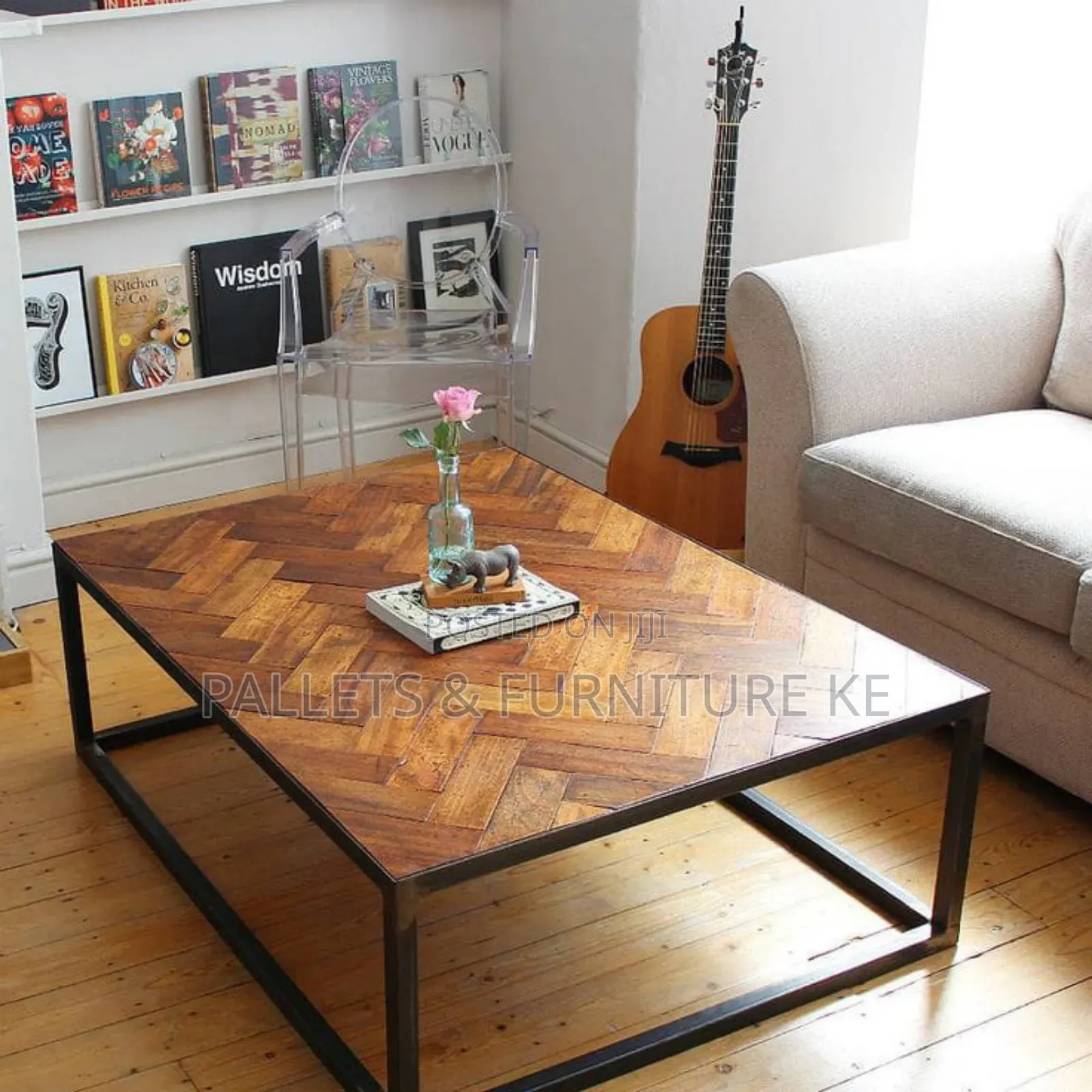 Sculpted Steel Coffee Table