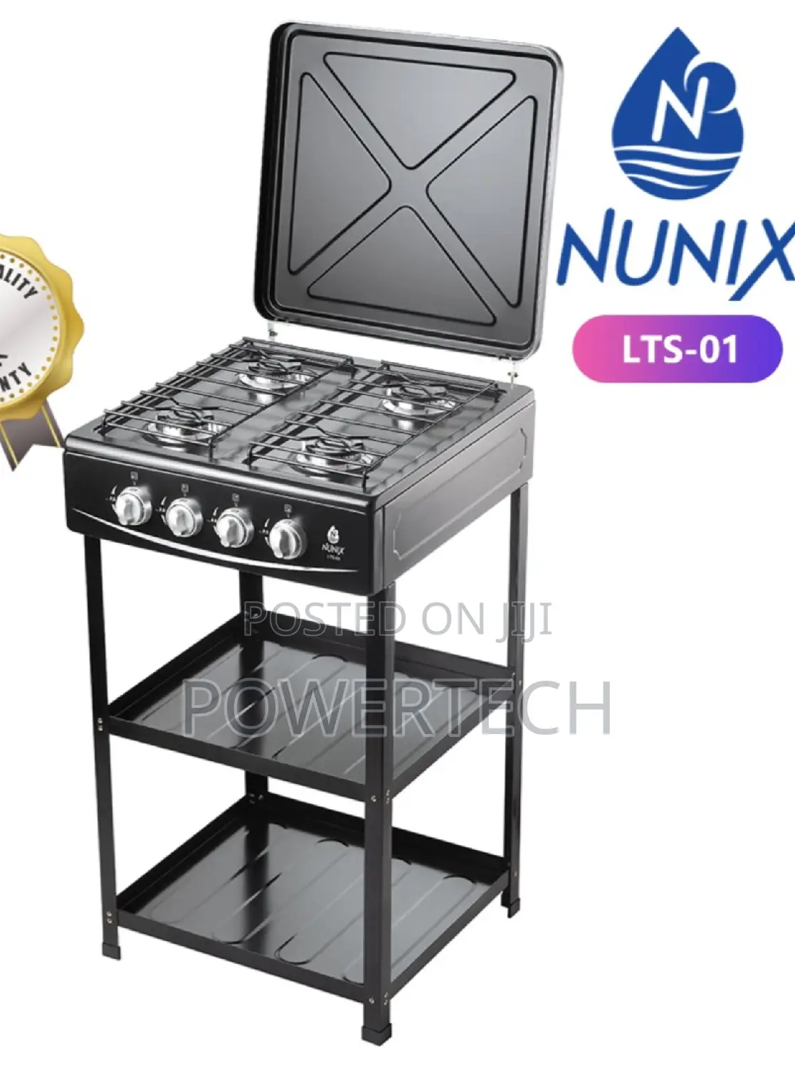4 Burner Free Standing Cooker ,With Shelves