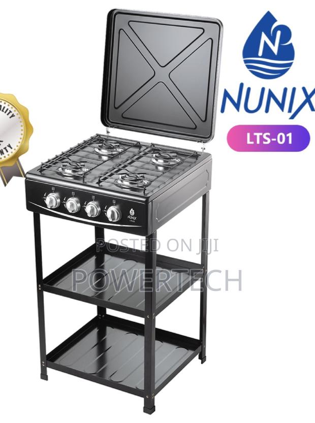 4 Burner Free Standing Cooker ,With Shelves - main view