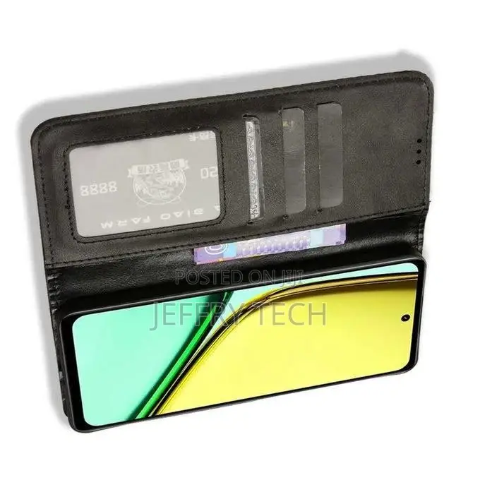 Oppo Realme 12 Lite 4G Magnetic Flip Cover Pu Wallet Phone C