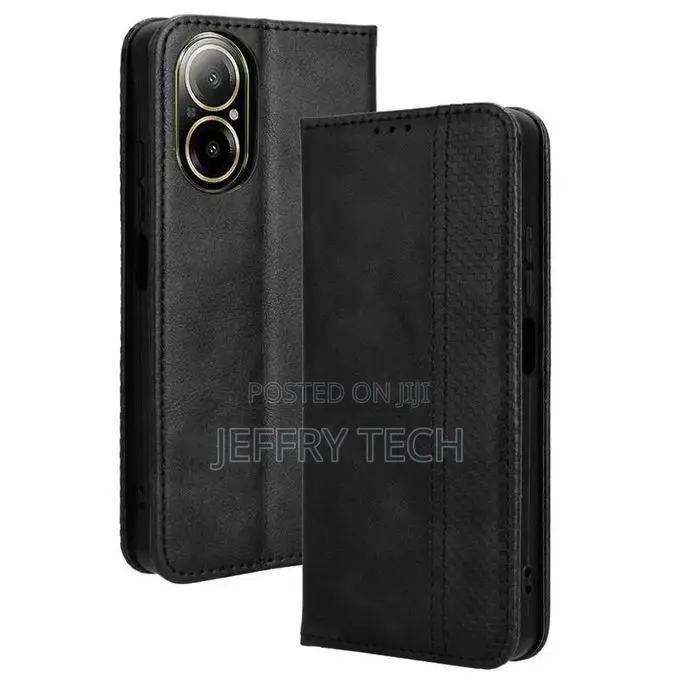 Oppo Realme 12 Lite 4G Magnetic Flip Cover Pu Wallet Phone C