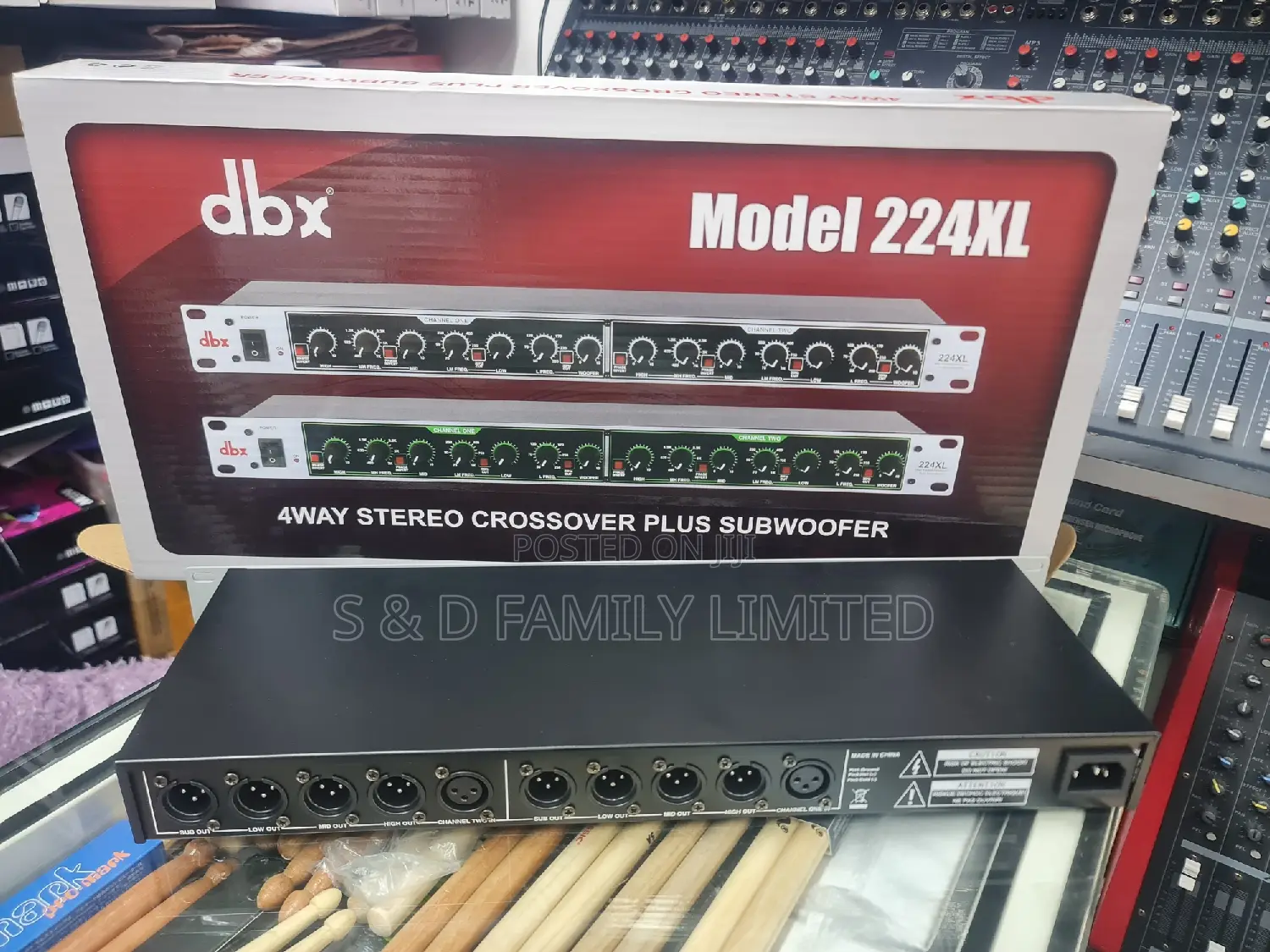 22XL DBX 4 Way Crossover With Subwoffer