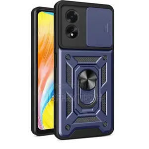 Oppo A78 4G Case,Sliding Camera Lens Cover 360° Rotating Ri