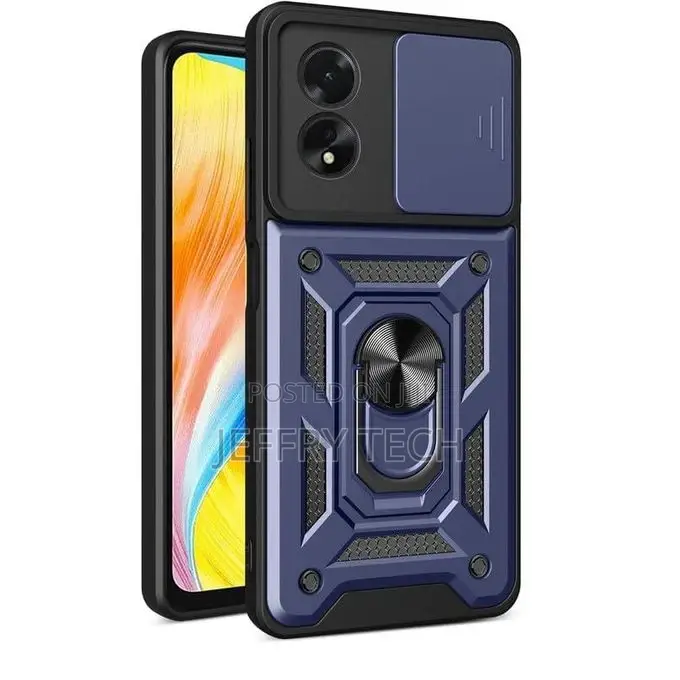 Oppo A78 4G Case,Sliding Camera Lens Cover 360° Rotating Ri