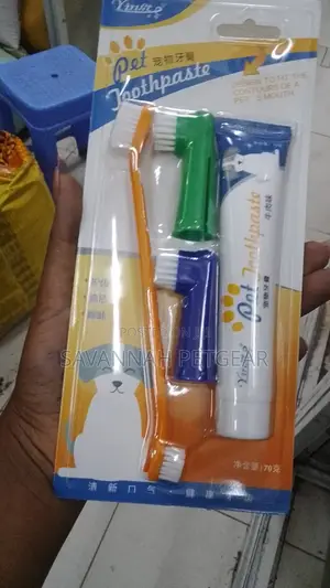 Vanilla/Beef Taste Pet Dog Oral Care Cat Dog Toothpaste Set