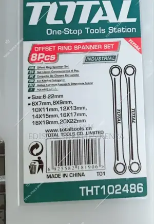 Spanners TOTAL Offset Ring Spanner Set 6-22mm THT102486