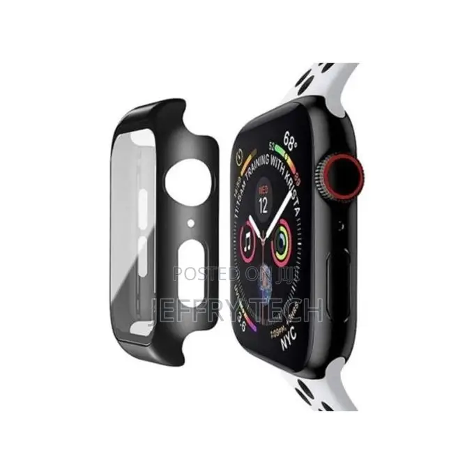 Iwatch Series 7, 45mm Built-in Screen Protector Case - Black