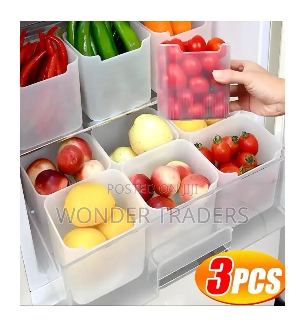 Fridge Organization Containers Set of 5 PCS Plastic