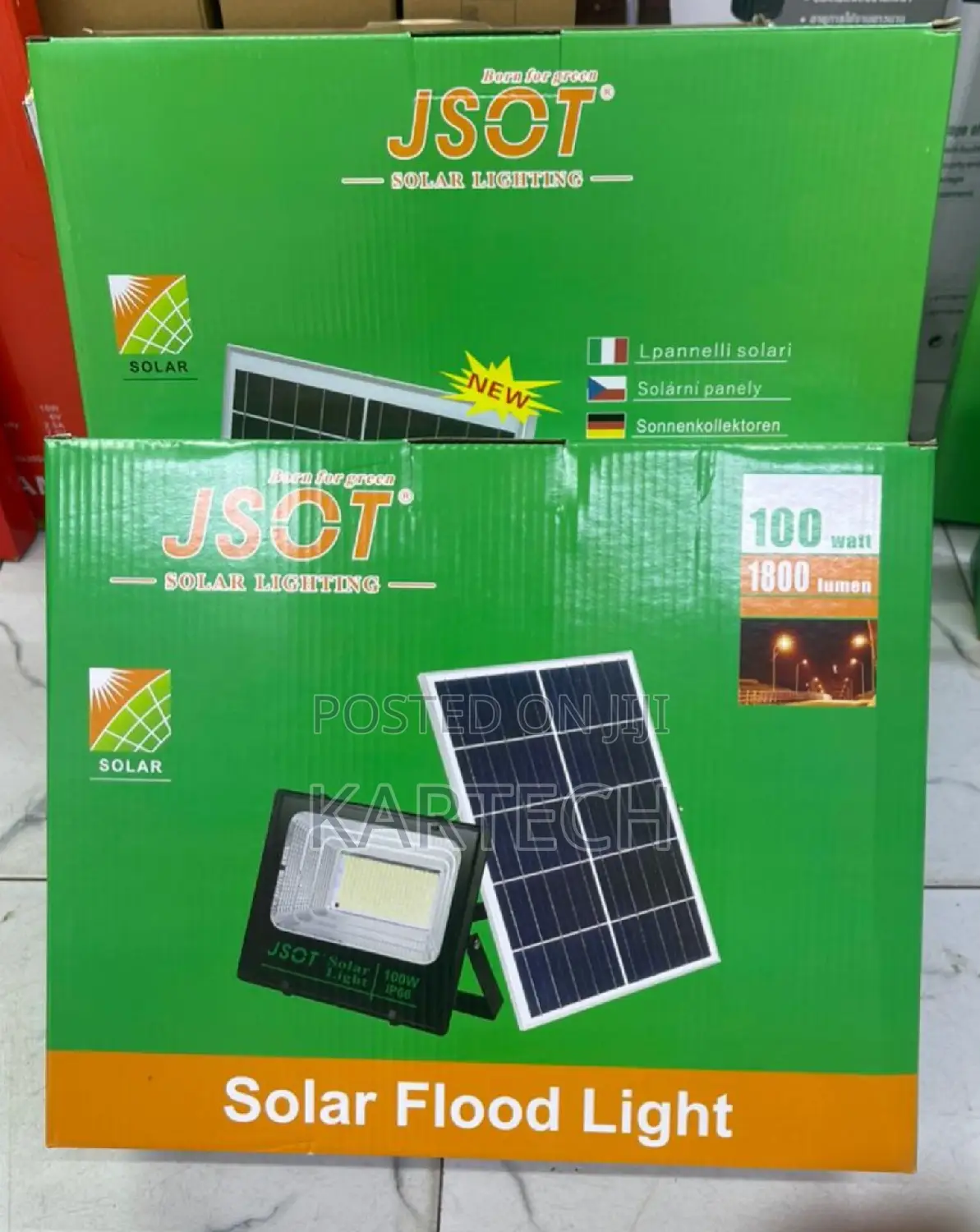 JSOT Solar Lightning Solar Floodlight 100W