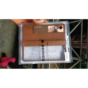 Samsung Galaxy Z Fold 3 Leather With Screen Protector, Fro
