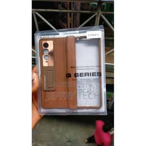 Samsung Galaxy Z Fold 3 Leather With Screen Protector, Fro - thumbnail 2