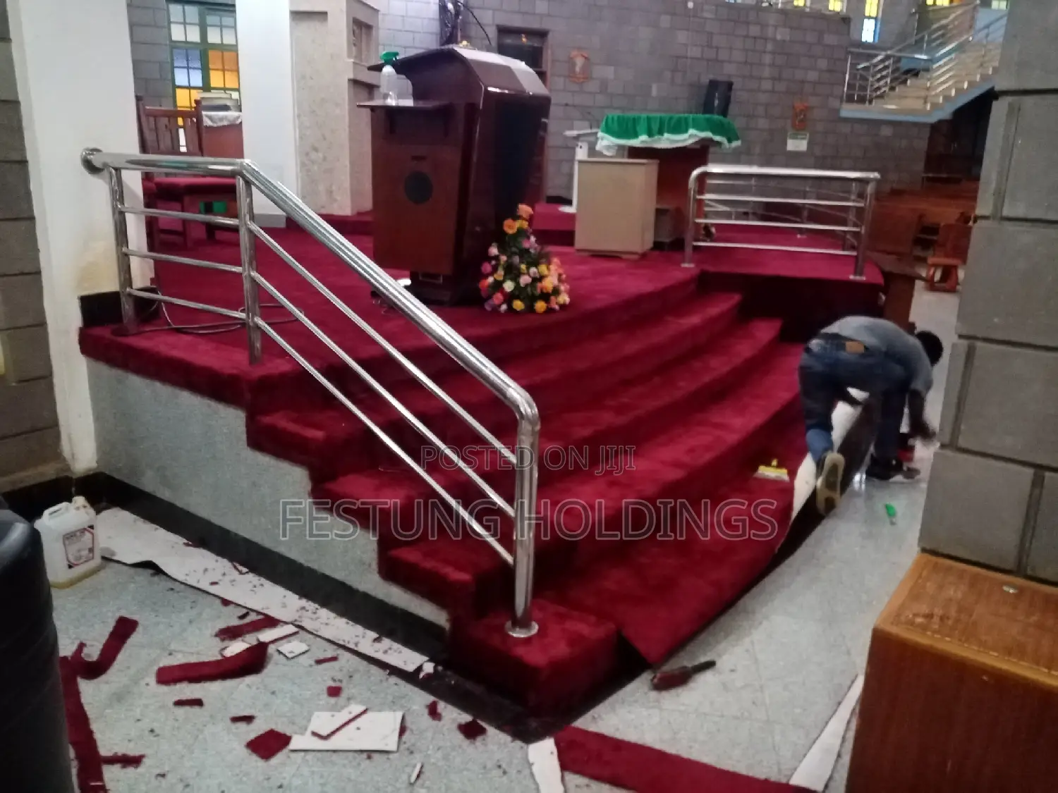 Church Wall to Wall Carpet Fitting