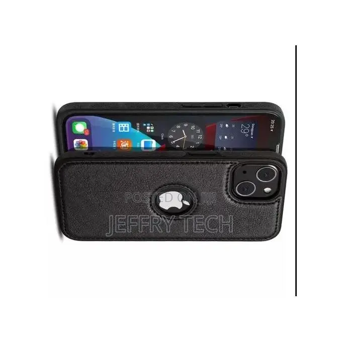 Leather Back Case for iPhone 13 Pro